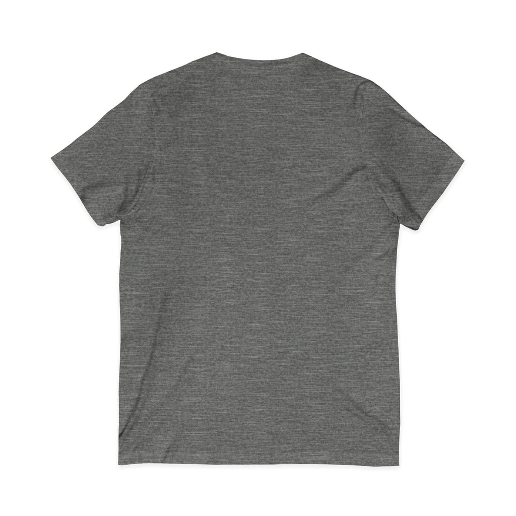 Cat Silhouette Wrapped in Christmas Lights V-Neck Tee