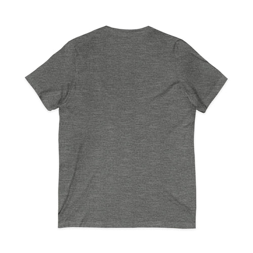 Cat Silhouette Wrapped in Christmas Lights V-Neck Tee